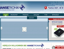 Tablet Screenshot of hansetronik.de